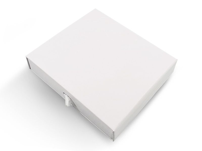 קופסת קרטון מגירה לבנה 13X15X3